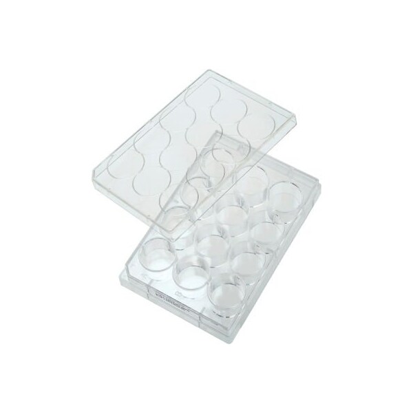 Celltreat 12 Well Tissue Culture Plate with Lid, Individual, Sterile 229112 - main